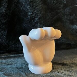 Disney White Ceramic Fist- Bath Towel Hook or Soap Bar Holder